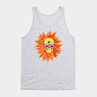 hot skull Tank Top